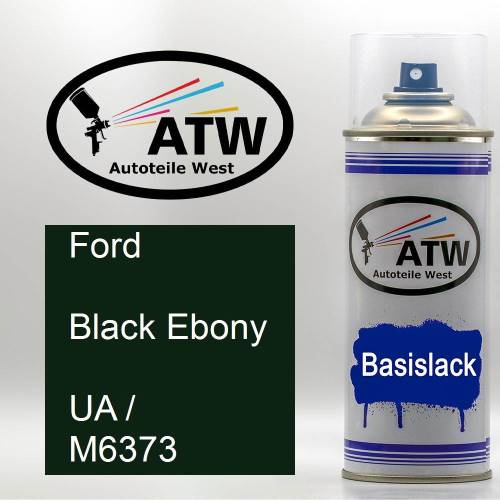 Ford, Black Ebony, UA / M6373: 400ml Sprühdose, von ATW Autoteile West.